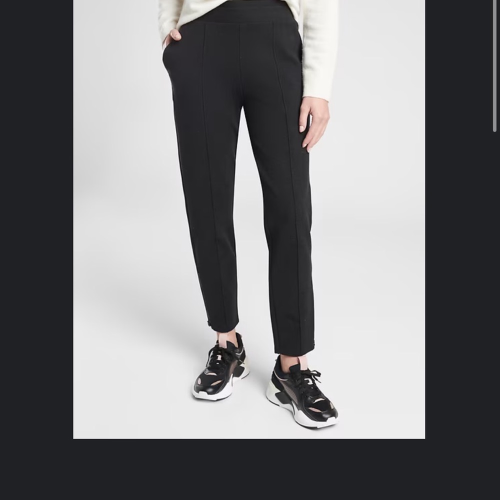 athleta venice heathered pintuck pant sz M #R1